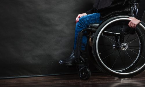 Photo of a woman in a wheekchair.