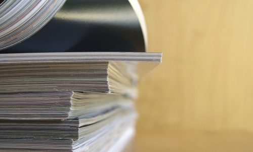 Photo of a pile of books