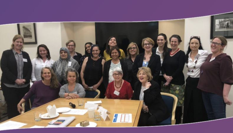 Photo of group of women at the forum.